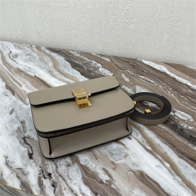 Ce**e teen classic box bag in pebble box calfskin leather