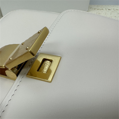 Ce**e teen classic box bag in chalk box calfskin leather