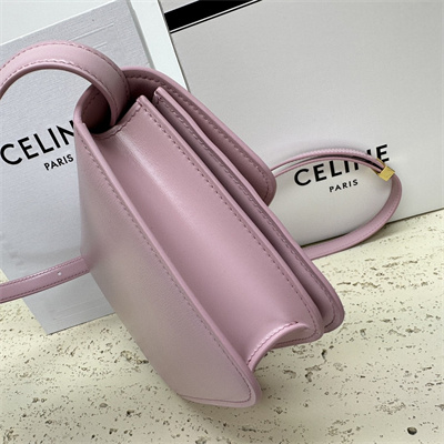 Ce**e teen classic box bag in lilac box calfskin leather