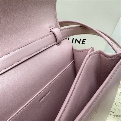 Ce**e teen classic box bag in lilac box calfskin leather