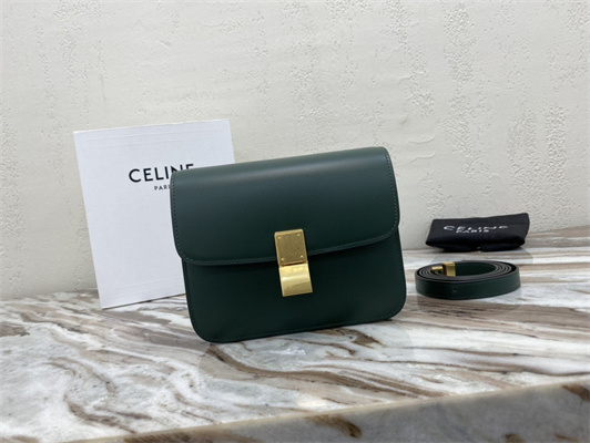 Ce**e teen classic box bag in amazone box calfskin leather