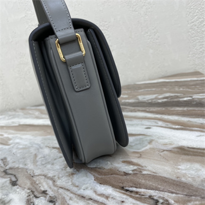 Ce**e classique triomphe bag in shiny calfskin grey color