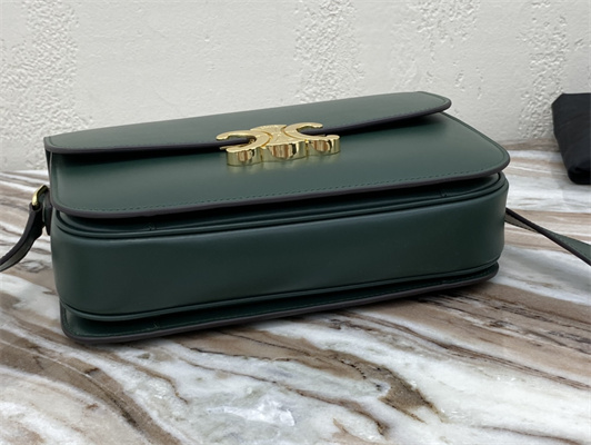 Ce**e classique triomphe bag in shiny calfskin amazone color