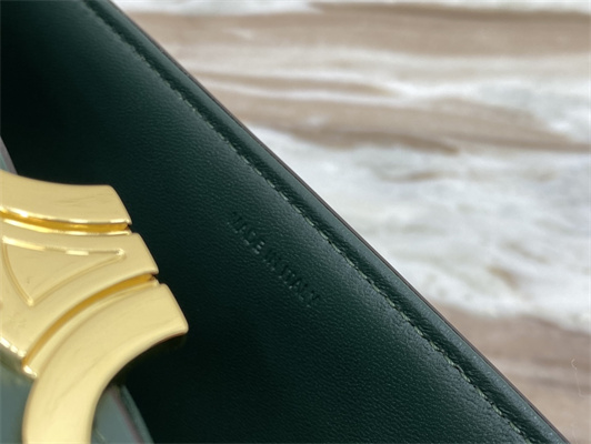 Ce**e classique triomphe bag in shiny calfskin amazone color