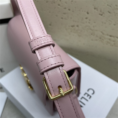 Ce**e teen triomphe bag in shiny calfskin pink color