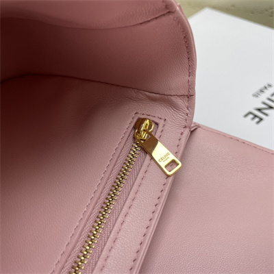 Ce**e teen triomphe bag in shiny calfskin pink color