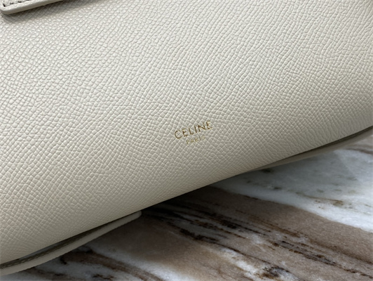 Ce**e nano belt bag in light beige grained calfskin