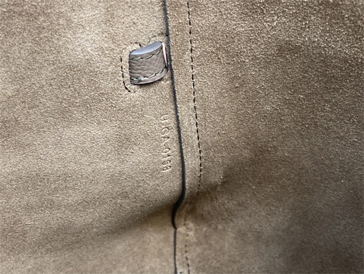 Ce**e nano belt bag in taupe grained calfskin