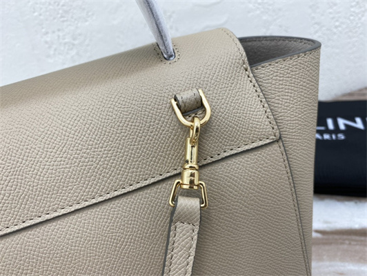 Ce**e nano belt bag in light taupe grained calfskin