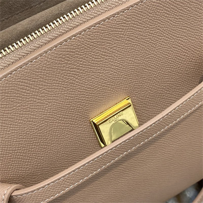 Ce**e micro belt bag in light brown grained calfskin