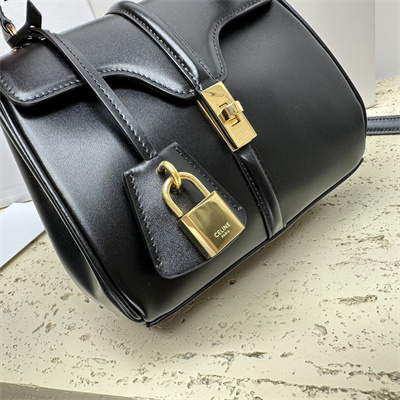 Ce**e mini 16 bag in satined calfskin black