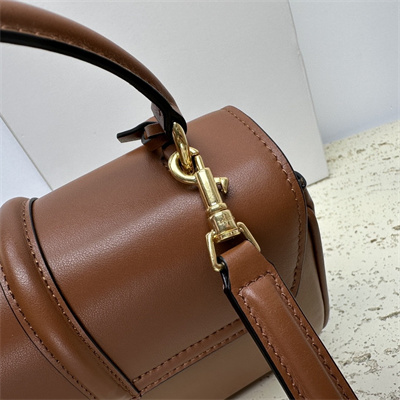 Ce**e mini 16 bag in satined calfskin tan