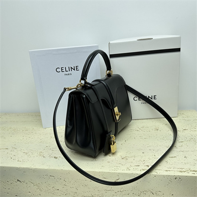 Ce**e small 16 bag in satined calfskin black