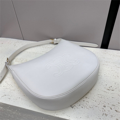 ce**e medium heloise bag cuir triomphe in S*pple calfskin light stone