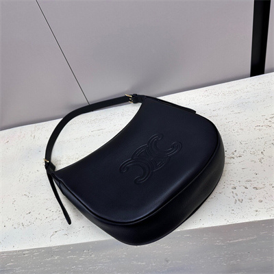 ce**e medium heloise bag cuir triomphe in S*pple calfskin black