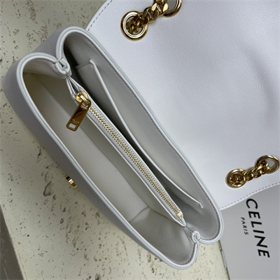 ce**e teen victoire bag in S*pple calfskin white
