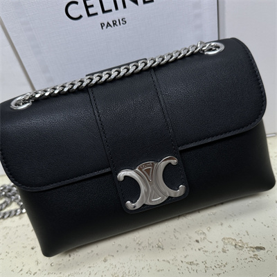 ce**e teen victoire bag in S*pple calfskin black/silver