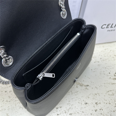 ce**e teen victoire bag in S*pple calfskin black/silver