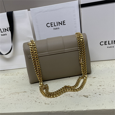 ce**e teen victoire bag in S*pple calfskin light brown