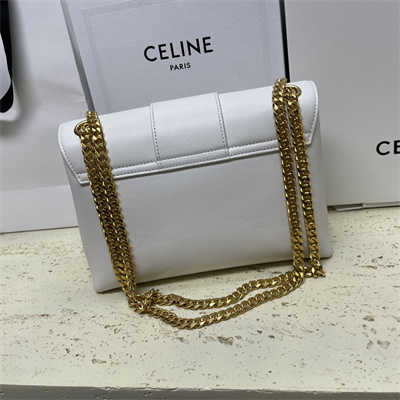 ce**e medium victoire bag in S*pple calfskin white