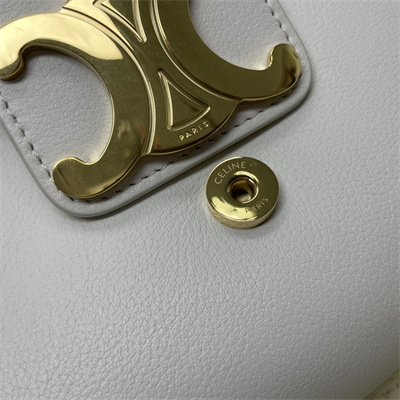 ce**e medium victoire bag in S*pple calfskin white