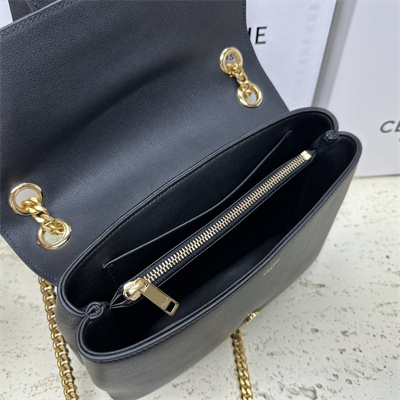 ce**e medium victoire bag in S*pple calfskin black/gold
