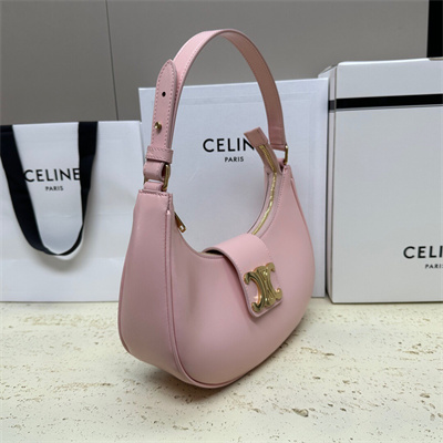 Ce**e medium ava triomphe bag in smooth calfskin pink
