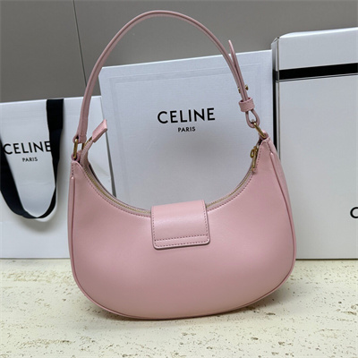 Ce**e medium ava triomphe bag in smooth calfskin pink