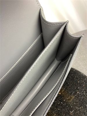 Constance Bag Epsom Leather 18CM Gold/Silver Tone Metal In Vert Amande Color HS