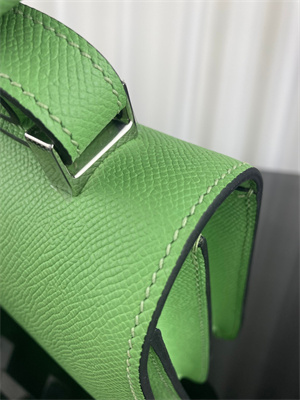 Constance Bag Epsom Leather 24CM Gold/Silver Tone Metal In Vert Criquet Color HS