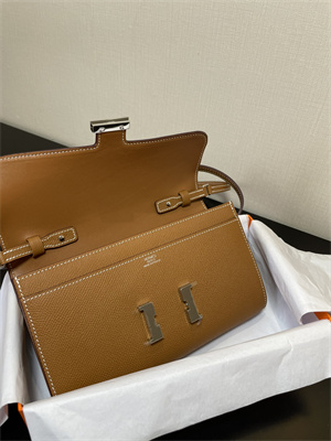 Constance To Go Wallet Epsom Leather Silver Tone Metal In Gold Color HS