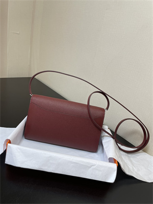 Constance To Go Wallet Epsom Leather Silver Tone Metal In Bordeaux Color HS