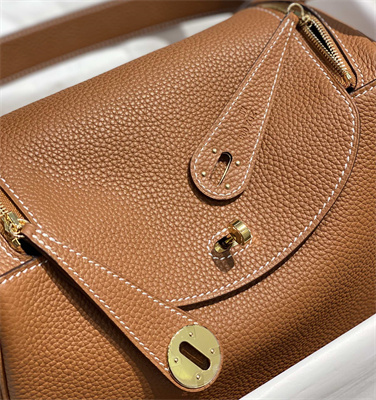 Lindy Bag Calfskin Leather 26/30CM Gold/Silver Tone Metal In Gold Color