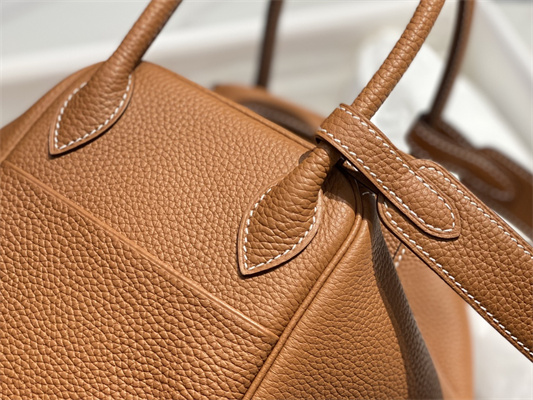 Lindy Bag Calfskin Leather 26/30CM Gold/Silver Tone Metal In Gold Color