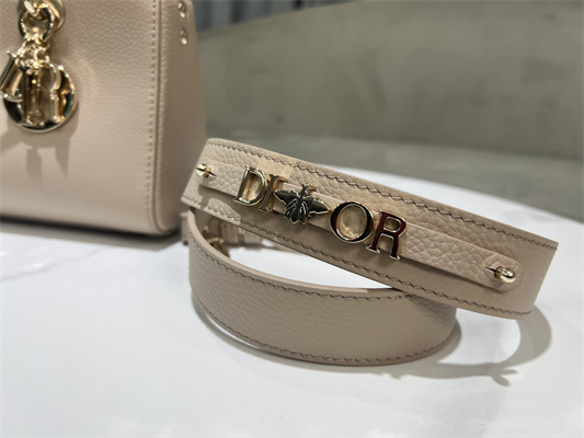 cd lady d-sire small my abcD*or bag bull leather beige