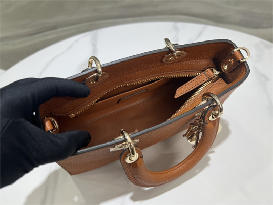 cd lady d-sire small my abcD*or bag bull leather brown