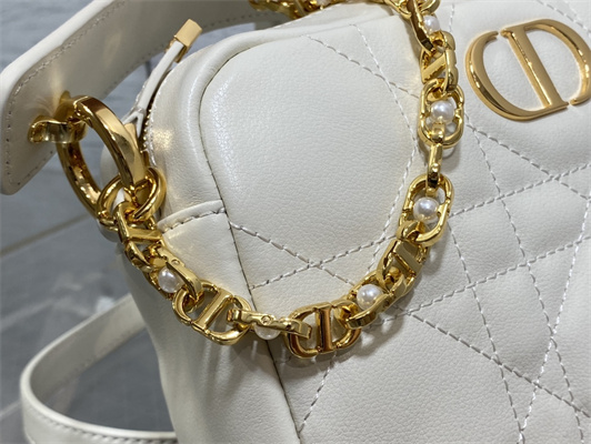 cd small D*or caro top handle camera bag macrocannage calfskin latte