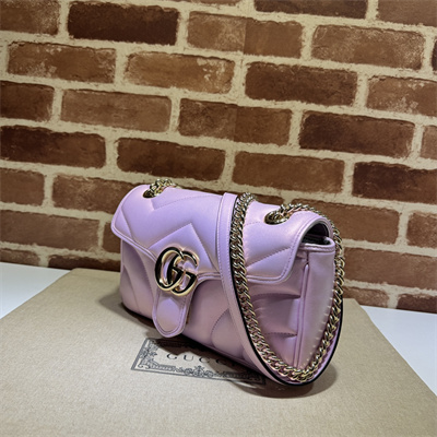 G*u*i gg marmont medium shoulder bag pink iridescent 443497