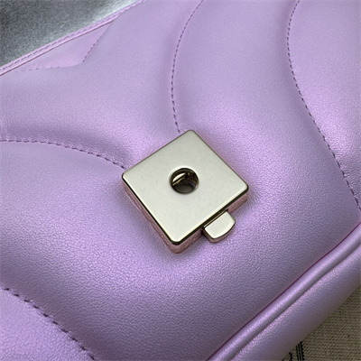 G*u*i gg marmont medium shoulder bag pink iridescent 443497