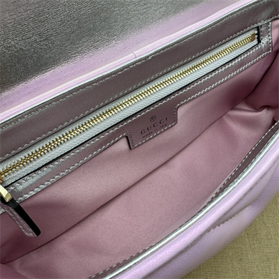 G*u*i gg marmont medium shoulder bag pink iridescent 443497