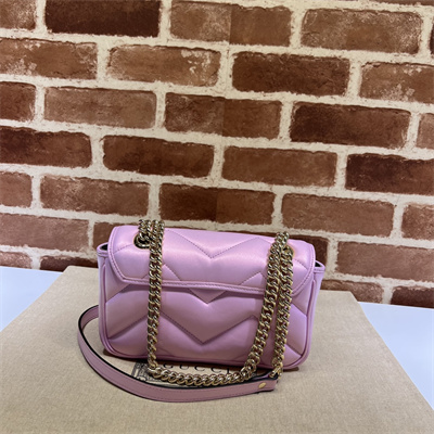 G*u*i gg marmont small shoulder bag pink iridescent 446744
