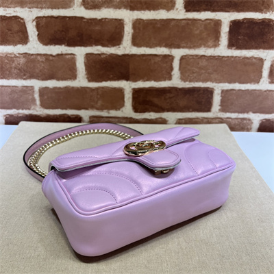 G*u*i gg marmont small shoulder bag pink iridescent 446744
