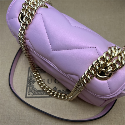 G*u*i gg marmont small shoulder bag pink iridescent 446744