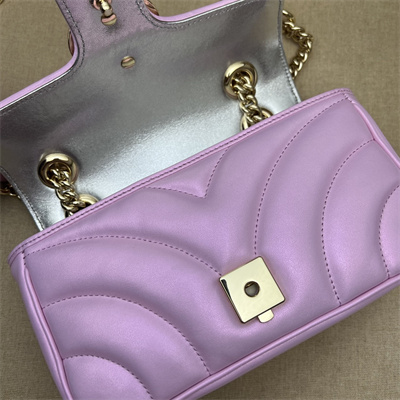 G*u*i gg marmont small shoulder bag pink iridescent 446744