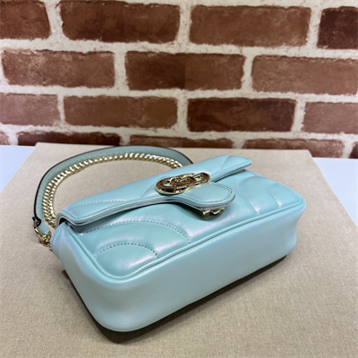 G*u*i gg marmont small shoulder bag lt blue iridescent 446744