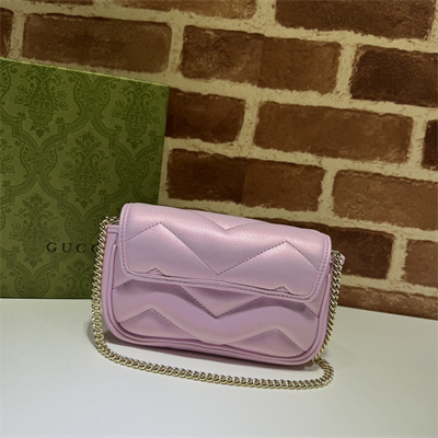 G*u*i gg marmont mini bag pink iridescent 476433