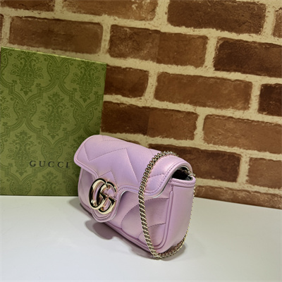 G*u*i gg marmont mini bag pink iridescent 476433