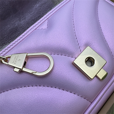 G*u*i gg marmont mini bag pink iridescent 476433