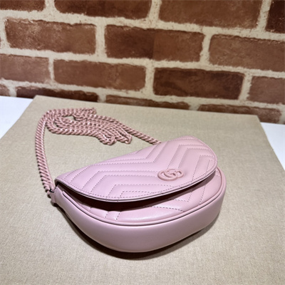 G*u*i gg marmont matelass?? chain mini bag light pink 746431