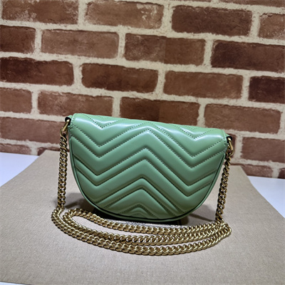 G*u*i gg marmont matelass?? chain mini bag green 746431